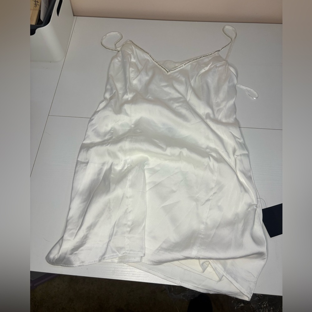 Lulu's Ivory Satin Chemise